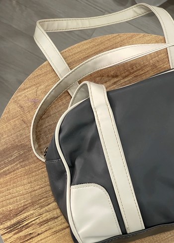 Diğer Minimalist Gri Beyaz Kadın Çanta