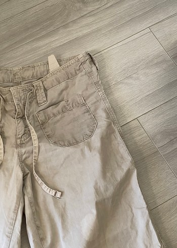 m Beden Y2k Bej Loose Fit Kadın Pantolon