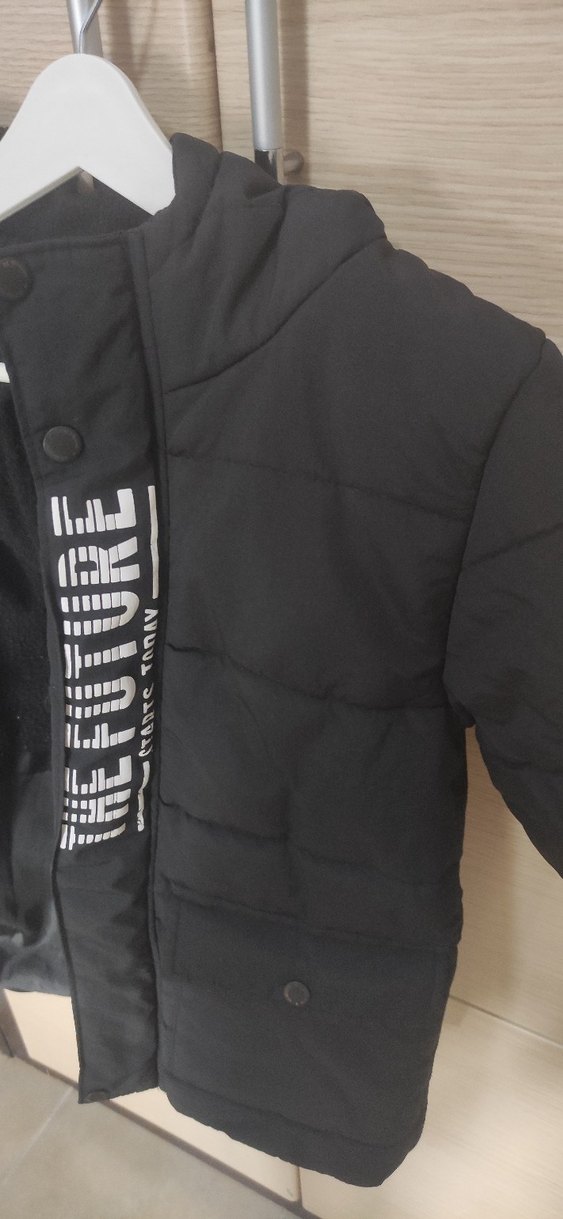 Erkek Çocuk Siyah Düğmeli Street Wear Ceket - Görsel 4