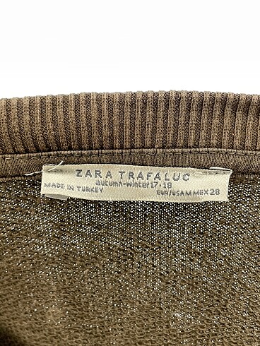 m Beden haki Renk Zara Sweatshirt %70 İndirimli.