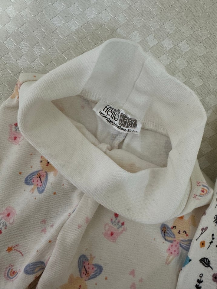 Beyaz Desenli Bebek Tek Alt 2'li - Görsel 2