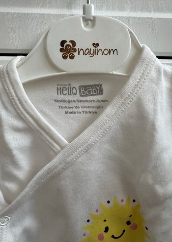 Beyaz Baskılı Bebek İçlik - Görsel 2