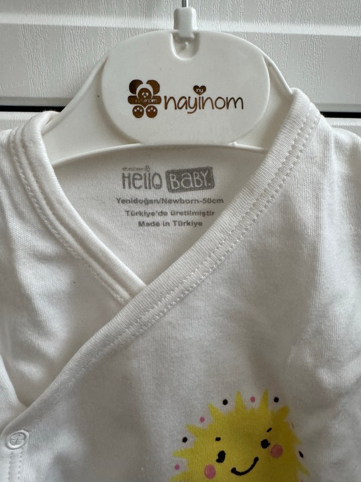Beyaz Baskılı Bebek İçlik - Görsel 2