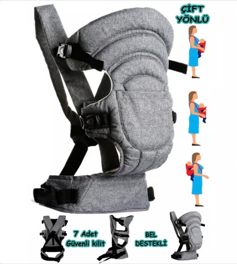 Anne bebek çantası ve kanguru - Görsel 2