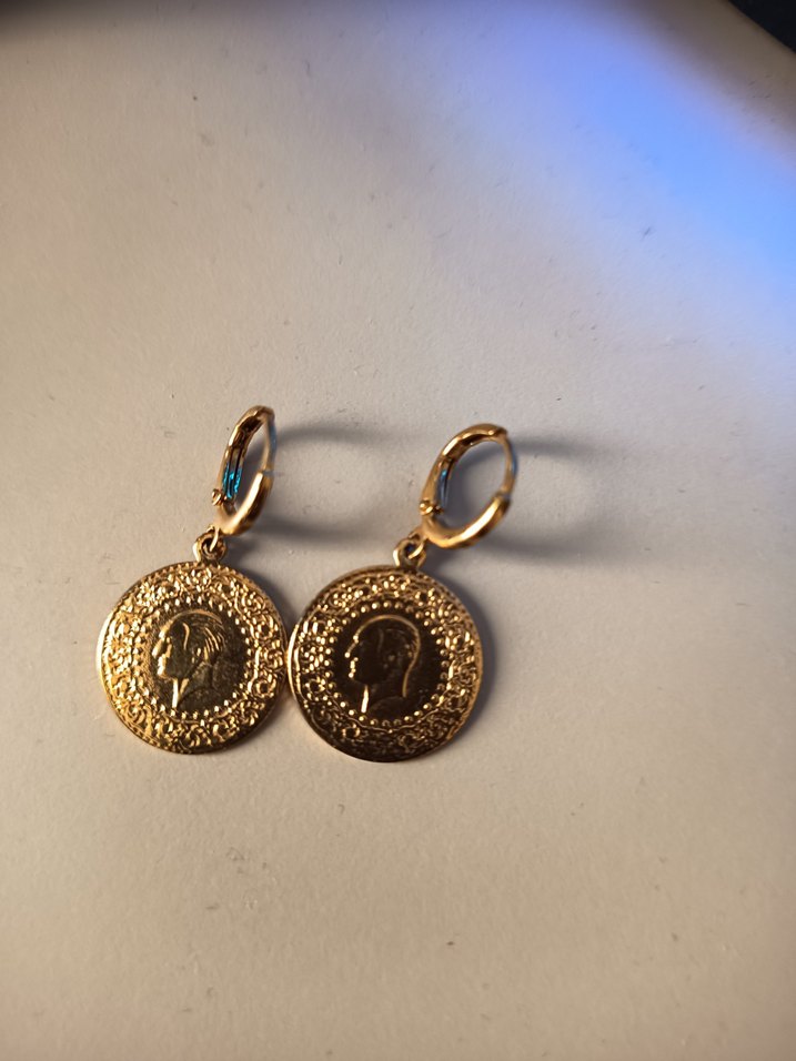 Bohem Gri Desenli Boncuklu Küpe - Görsel 2