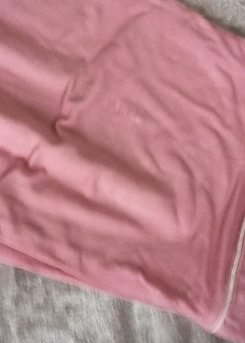 Pembe Kısa Kollu Midi Kadın Pijama Takımı - Görsel 3