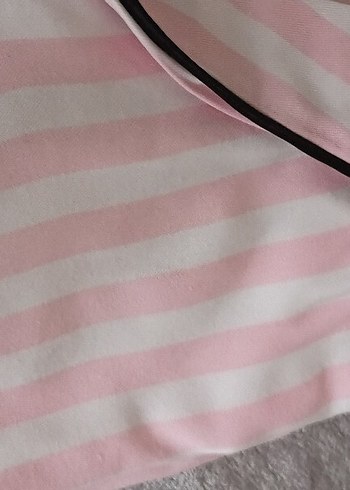 Pembe Zebra Desenli Uzun Kollu Kadın Pijama Takımı - Görsel 6