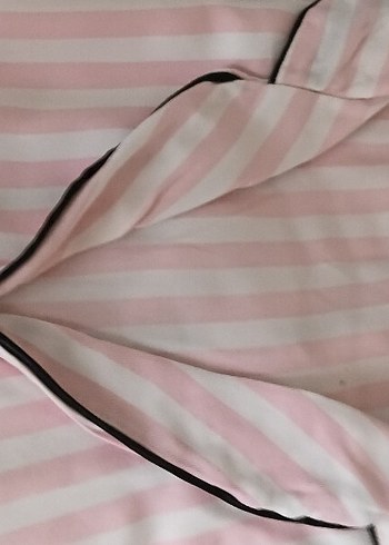 Pembe Zebra Desenli Uzun Kollu Kadın Pijama Takımı - Görsel 3