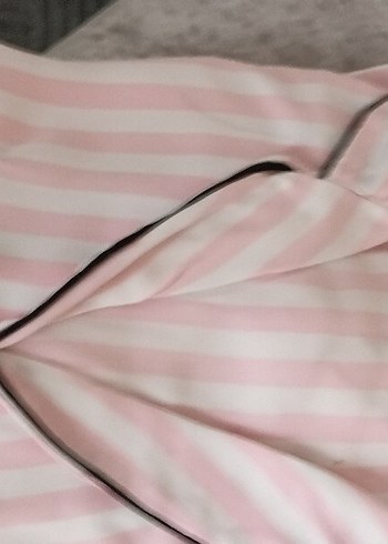 Pembe Zebra Desenli Uzun Kollu Kadın Pijama Takımı - Görsel 4