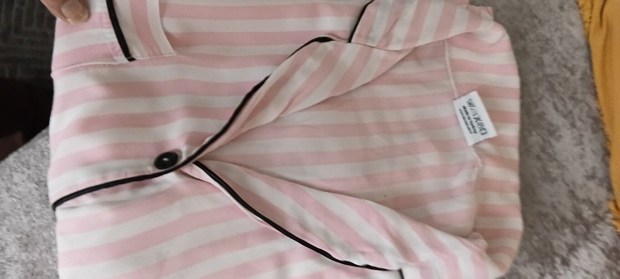 Pembe Zebra Desenli Uzun Kollu Kadın Pijama Takımı - Görsel 3