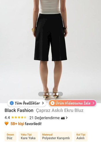 Diğer Beyaz Baskılı Kadın Pamuklu Mini Kumaş Pantolon