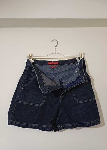 Kadın Lacivert Denim Şort