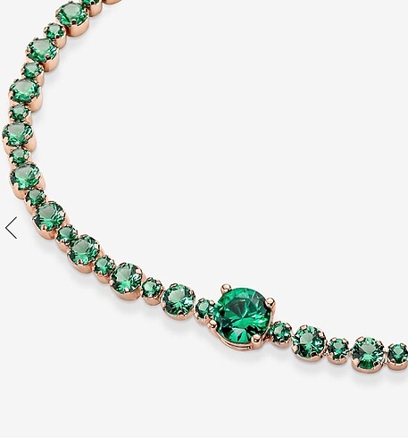 Beden Pandora Model Rose Plated Tennis Bileklik