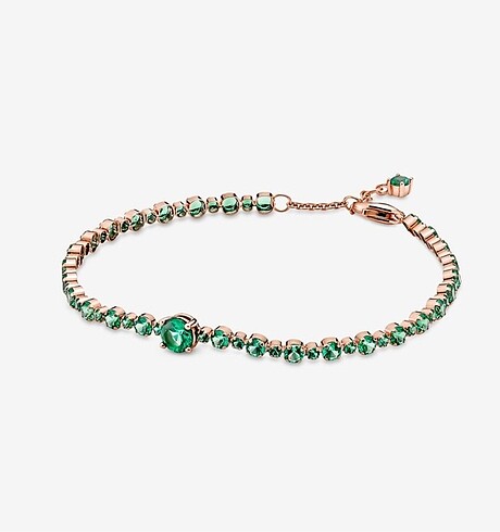 Pandora Pandora Model Rose Plated Tennis Bileklik