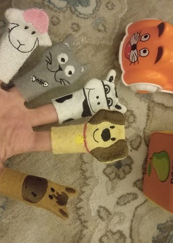 Renkli Hayvan Figürlü Parmak Kuklaları - Görsel 2