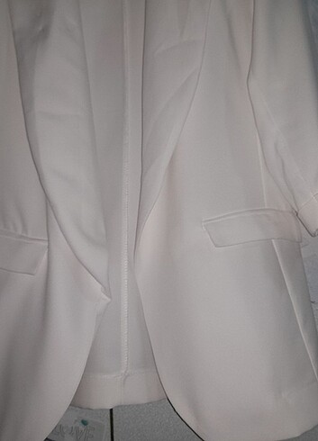 Diğer Beyaz likralı blazer ceket 