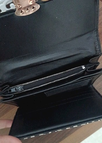 Bohem Desenli Kadın Gri Kapaklı Cüzdan - Görsel 4