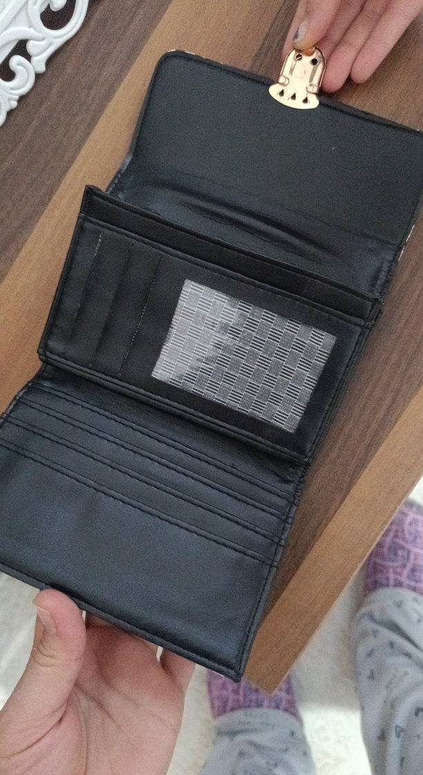 Bohem Desenli Kadın Gri Kapaklı Cüzdan - Görsel 3