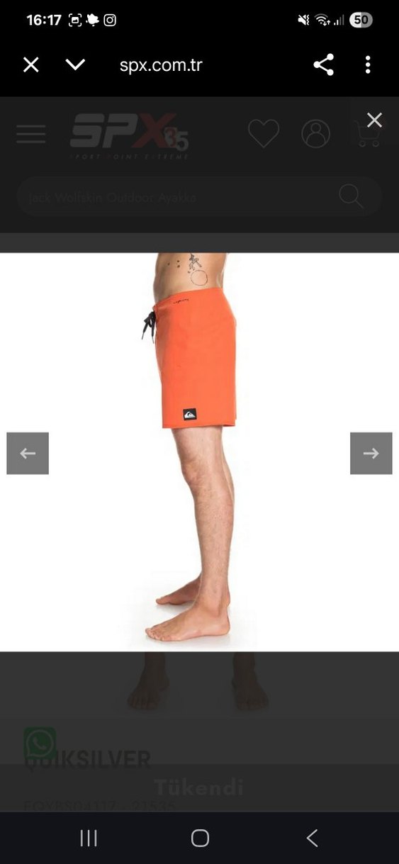 Quick Silver Erkek Deniz Şortu - Görsel 2