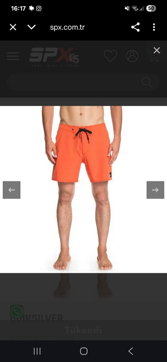 Quick Silver Erkek Deniz Şortu - Görsel 3