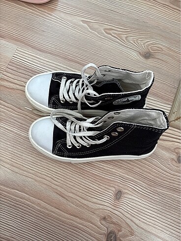 Converse siyah yüksek taban spor