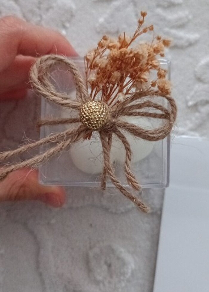 Arkası yapışkanlı harf  G ve A ve mum hediyeli - Görsel 5