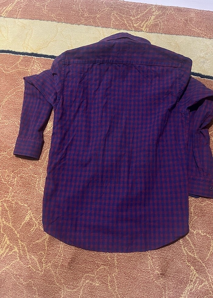 Karaca lacivert kareli s slim fit kışlık gömlek - Görsel 2