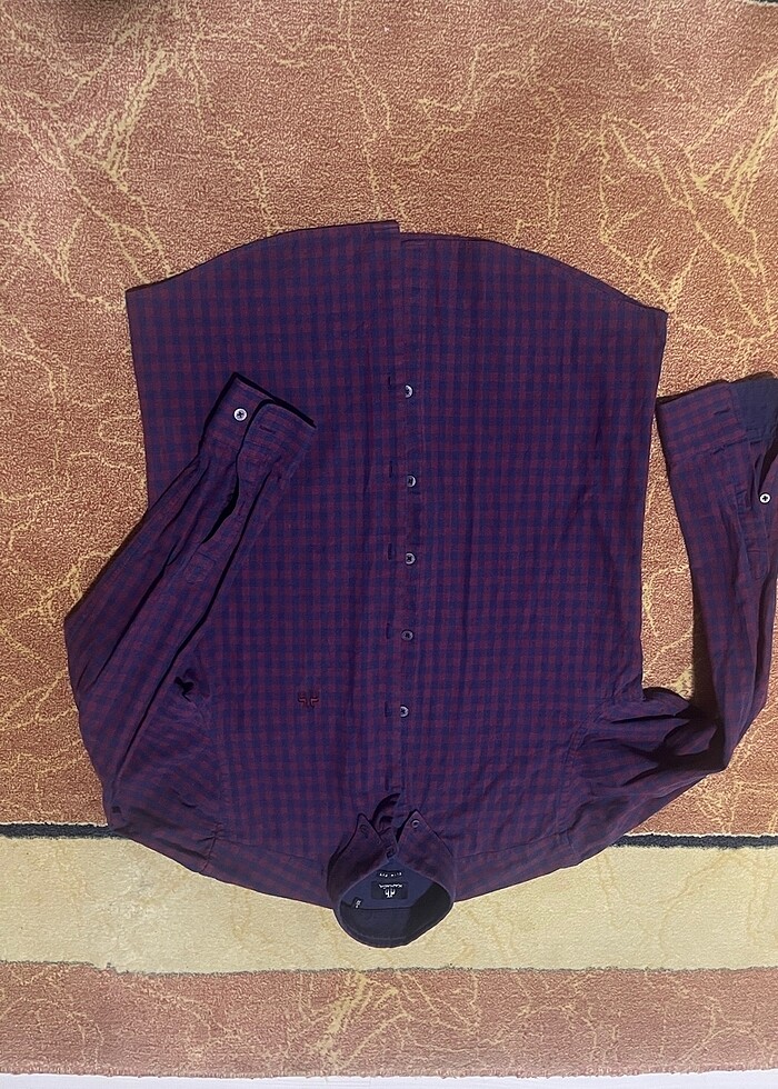 Karaca lacivert kareli s slim fit kışlık gömlek - Görsel 5