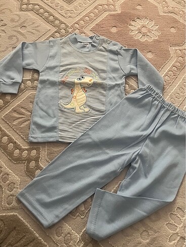 2 yaş yeni ürün alt üst takım pijama mavi