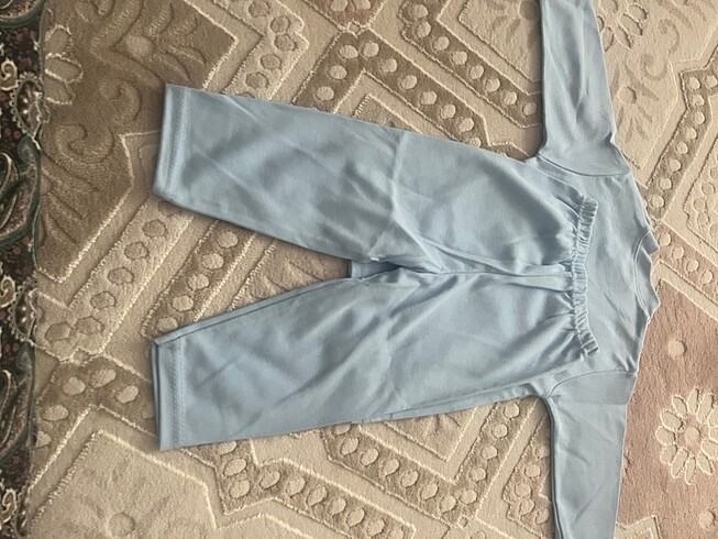 18-24 Ay Beden mavi Renk 2 yaş yeni ürün alt üst takım pijama mavi