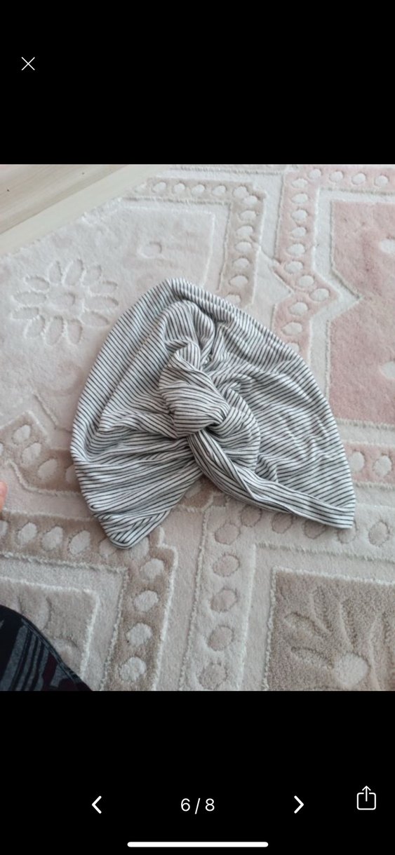 Çizgili penye  bone  yumuşak ince aşırı kalın değil mevsimlik - Görsel 4