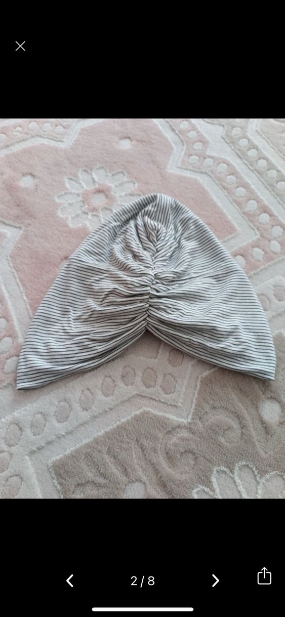 Çizgili penye  bone  yumuşak ince aşırı kalın değil mevsimlik - Görsel 2