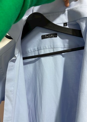 Pierre Cardin Mavi pamuklu Erkek Gömlek, Düğmeli, Regular Fit - Görsel 5