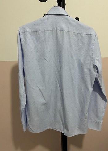 Erkek Mavi Düğmeli Uzun Kollu Gömlek Pierre cardin - Görsel 2