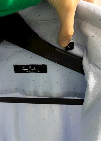 Erkek Mavi Düğmeli Uzun Kollu Gömlek Pierre cardin - Görsel 6