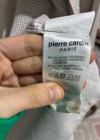 Pierre Cardin Erkek Bej pamuklu Uzun Kollu Gömlek - Görsel 5