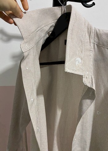 Pierre Cardin Erkek Bej pamuklu Uzun Kollu Gömlek - Görsel 8