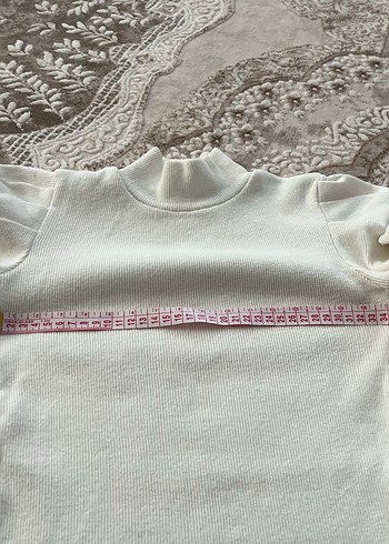 Olalook Kadın Ekru Balıkçı Yaka Fitilli bluz - Görsel 5