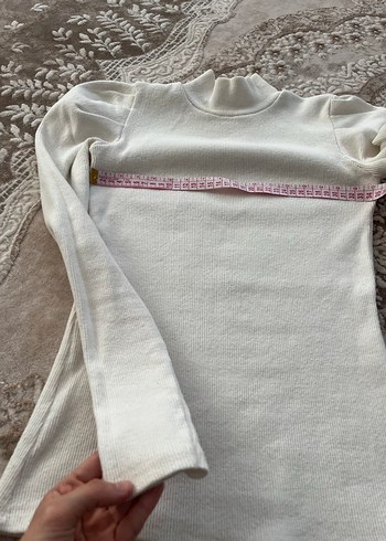 Olalook Kadın Ekru Balıkçı Yaka Fitilli bluz - Görsel 4