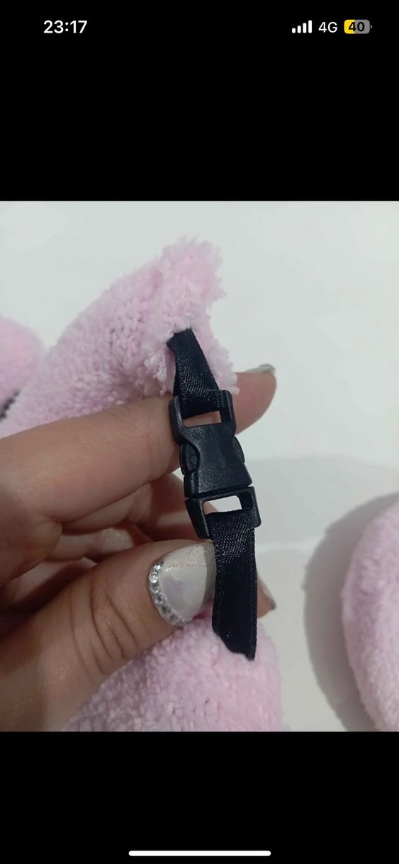 2li Pudra Pembe peluş sünger Saç Rulosu Seti — görsel 5/10
