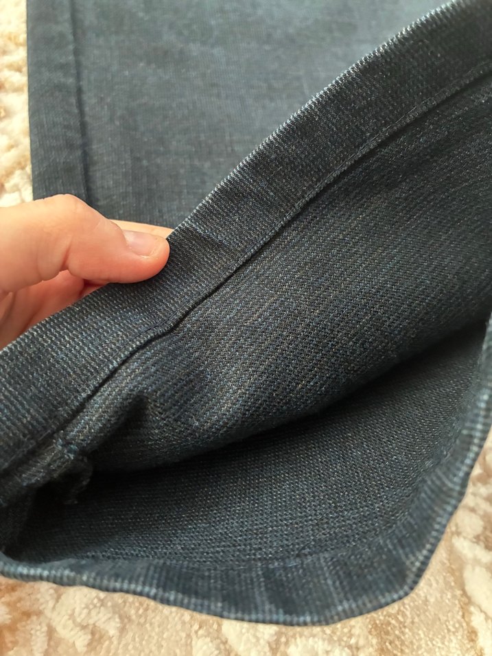Lacivert Toss 50 beden Düz Kesim Pantolon — görsel 8/10
