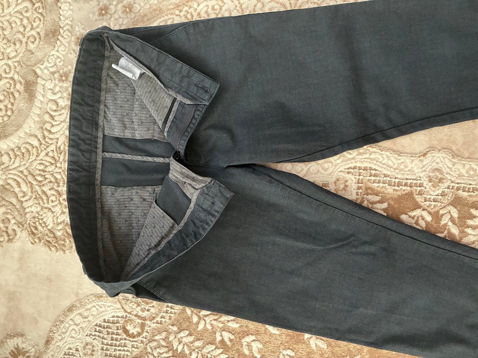 Lacivert Toss 50 beden Düz Kesim Pantolon — görsel 9/10