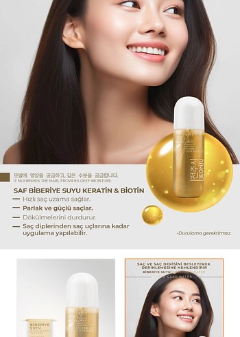 JEONJU Biberiye Mayası suyu Saç Besleyici sprey - Görsel 6