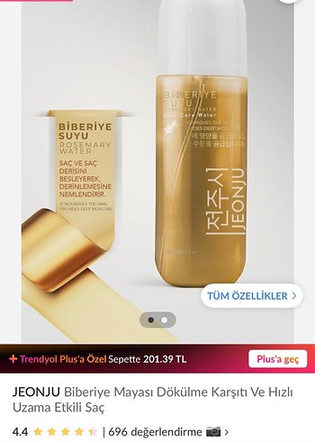 JEONJU Biberiye Mayası suyu Saç Besleyici sprey - Görsel 2