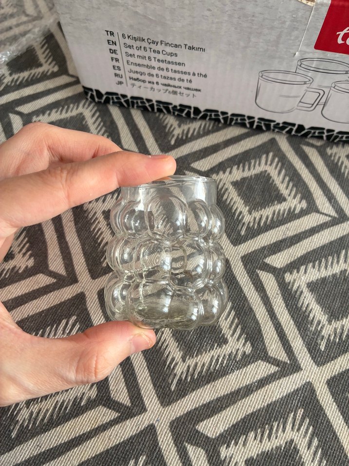 Bubble kahve yanı bardağı minik  6 adet — görsel 2/14