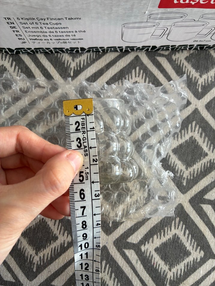Bubble kahve yanı bardağı minik  6 adet — görsel 13/14