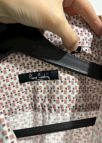 Desenli Uzun Kollu Düğmeli Erkek Gömlek Pierre cardin m beden - Görsel 11