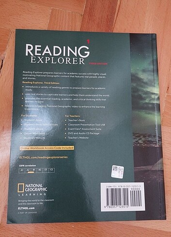 Beden National geographic Reading Explorer 1 third edition