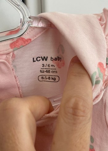 Pembe Çiçek Desenli Fırfırlı Bebek Tulum - Görsel 3