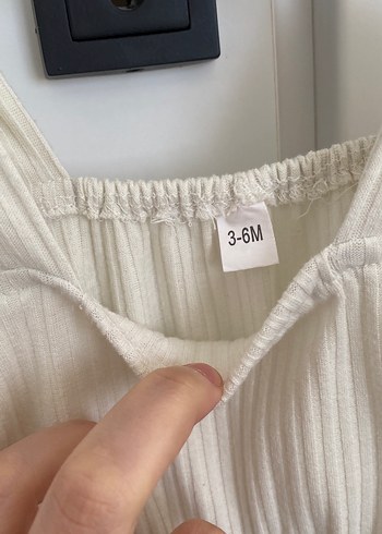 Beyaz Kız Çocuk Fırfırlı Elbise - Görsel 2